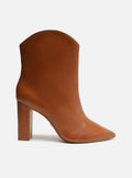 Ellie Leather Block Boot Booties FALL 23
