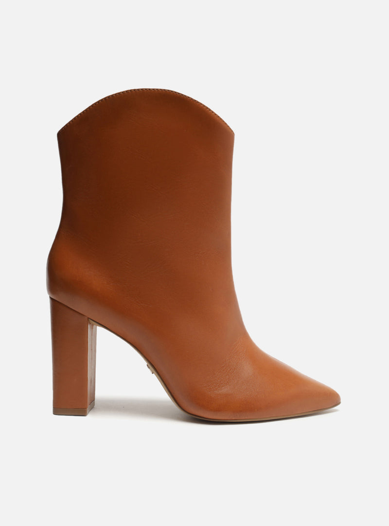 Ellie Leather Block Boot Booties FALL 23