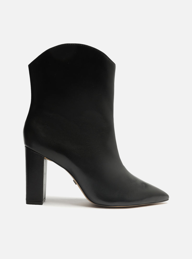 Ellie Leather Block Boot Booties FALL 23