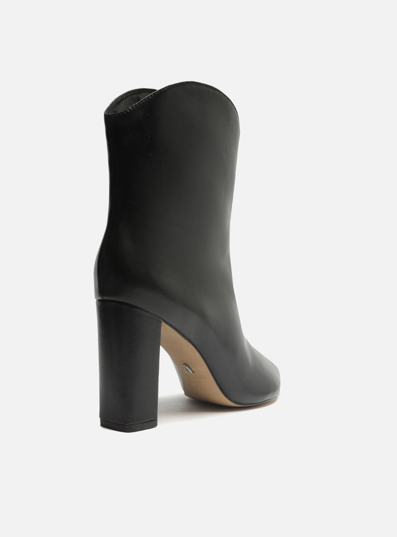 Ellie Leather Block Boot Booties FALL 23