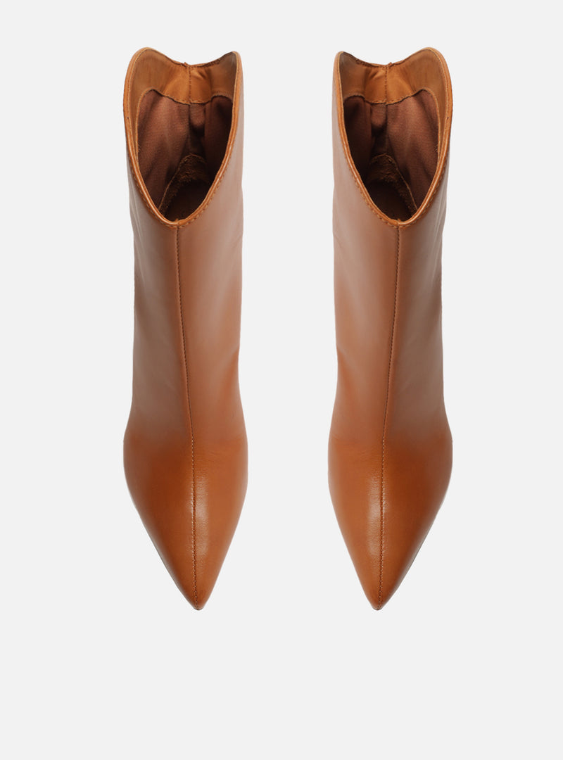 Ellie Leather Block Boot Booties FALL 23