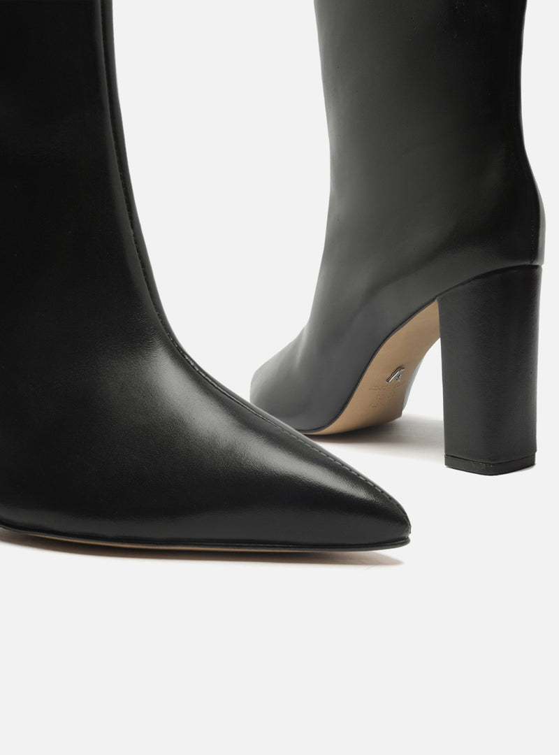 Ellie Leather Block Boot Booties FALL 23