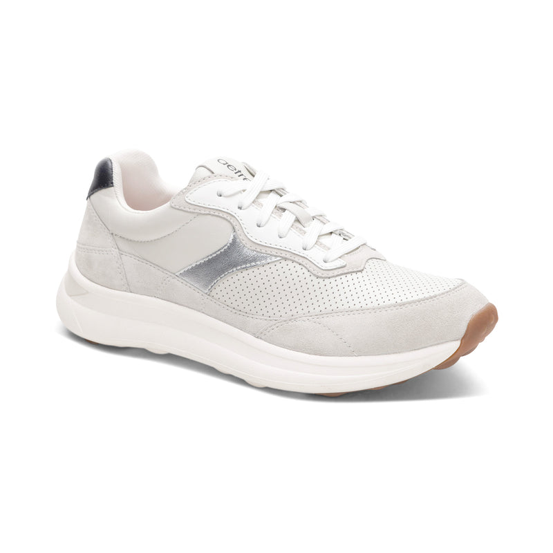 Emily Lace Up Sneaker #color_chalk