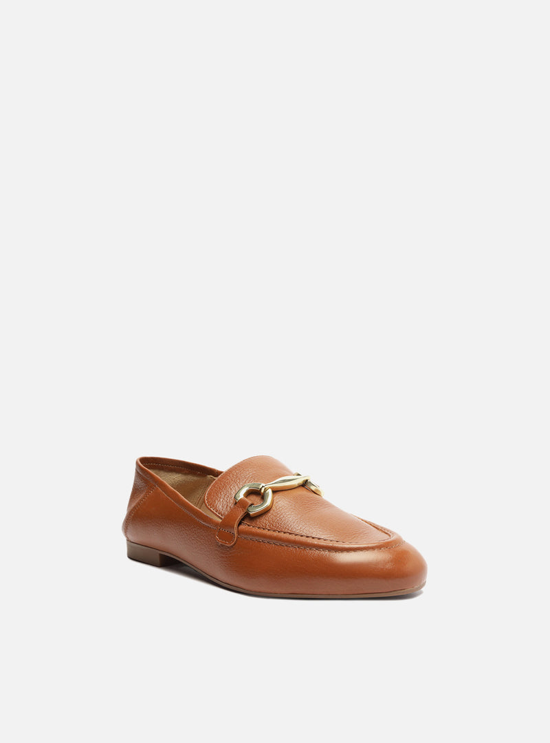 Emma Brown Leather Loafer Loafers ESSENTIAL