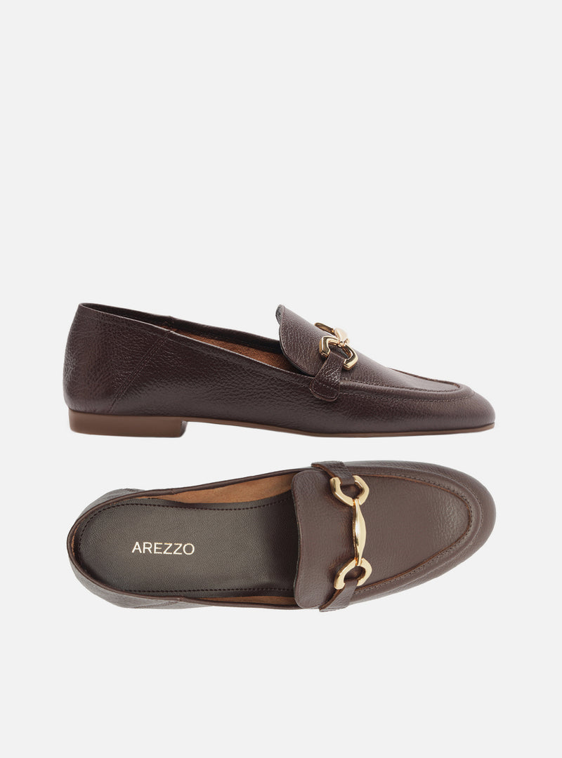 Emma Leather Loafer Loafers F/25
