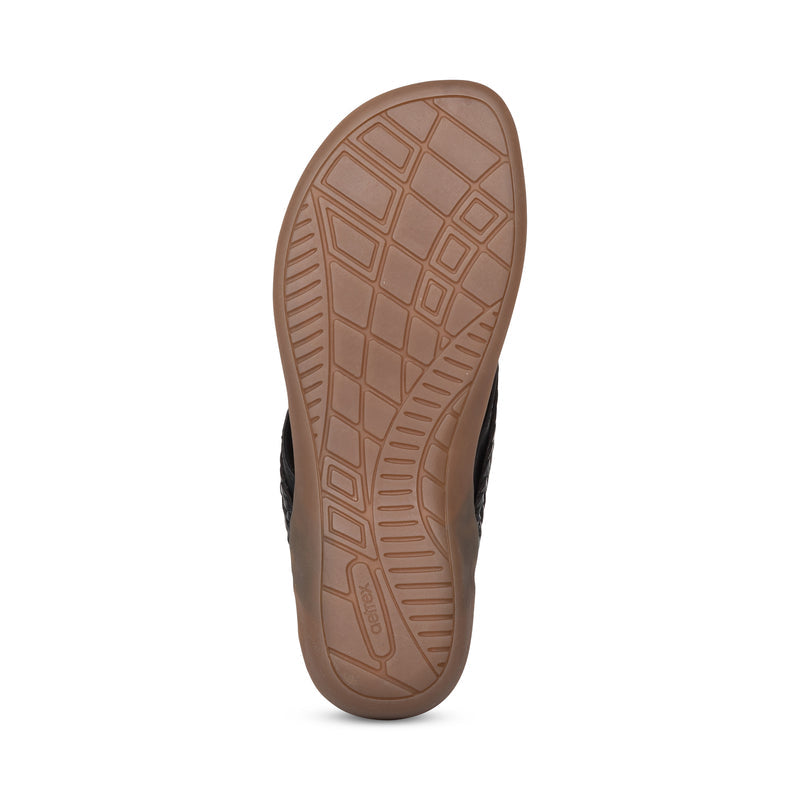 Emmy Braided Thong Sandal #color_black