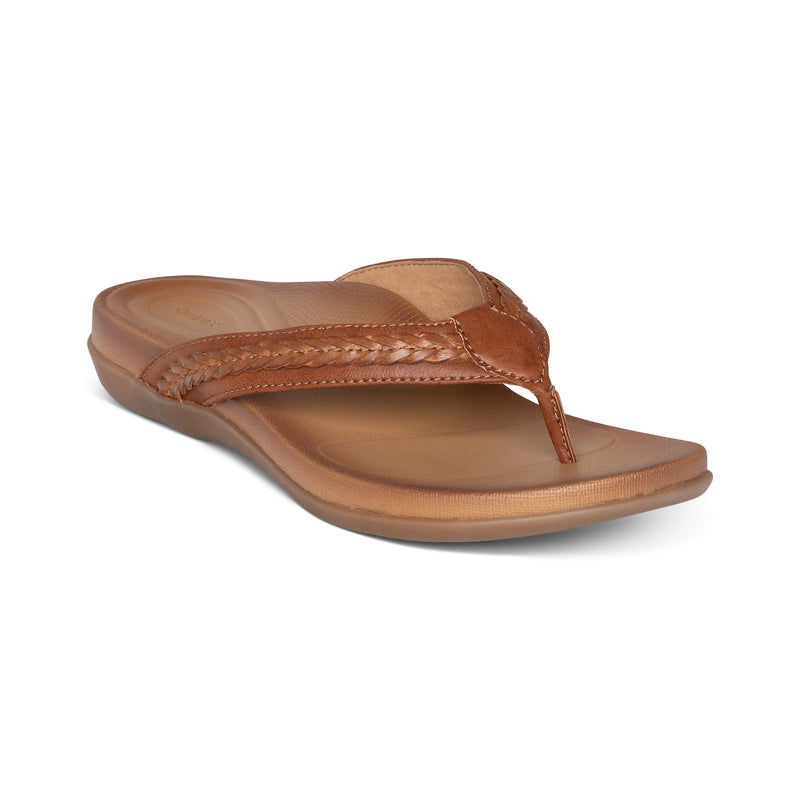 Emmy Braided Thong Sandal #color_brown