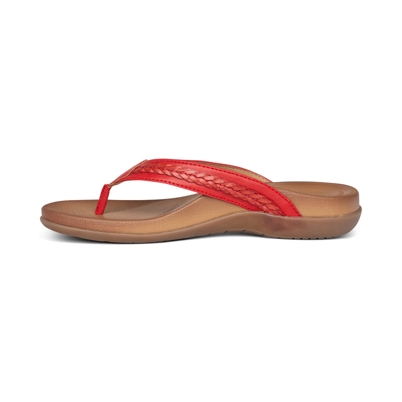 Emmy Braided Thong Sandal #color_red