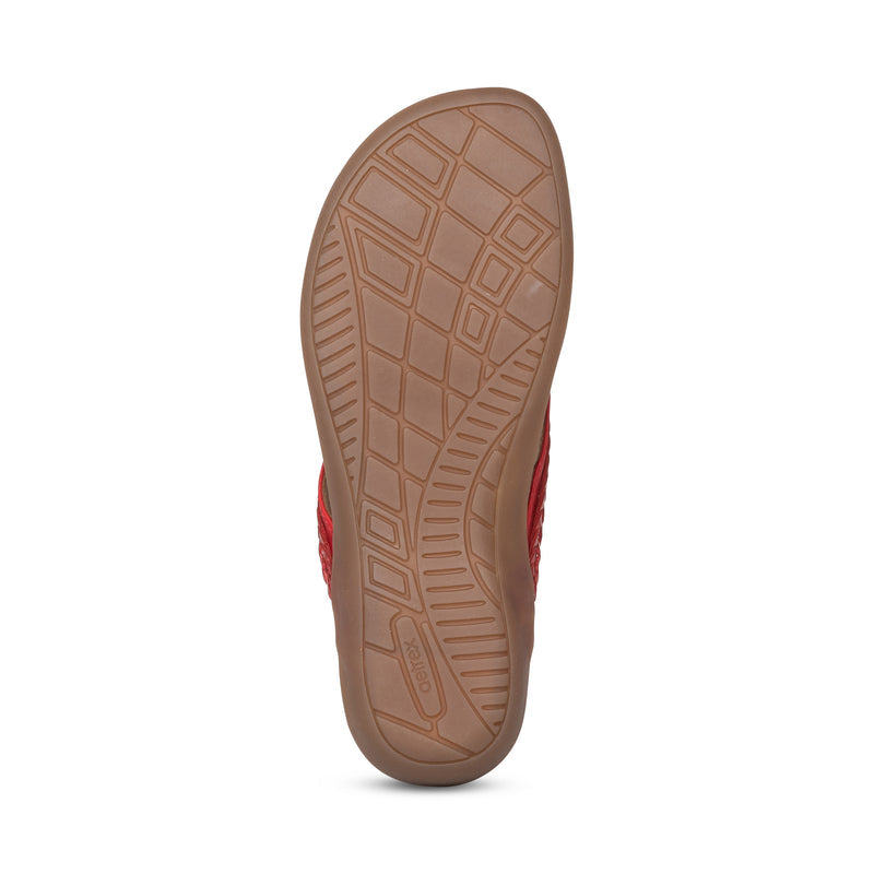 Emmy Braided Thong Sandal #color_red