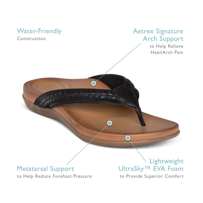 Emmy Braided Thong Sandal #color_red
