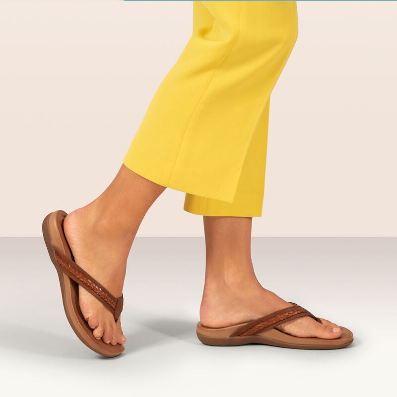Emmy Braided Thong Sandal #color_red