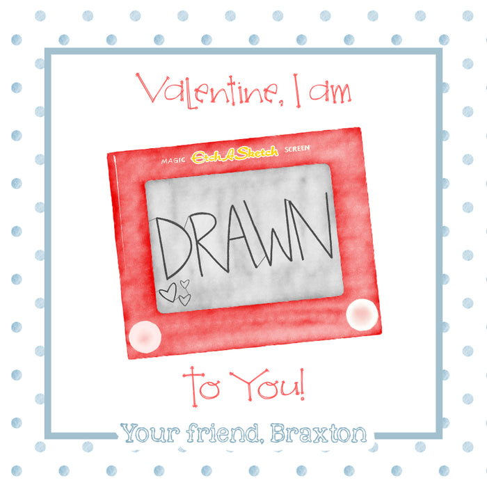 Etch-A-Sketch Valentine Card