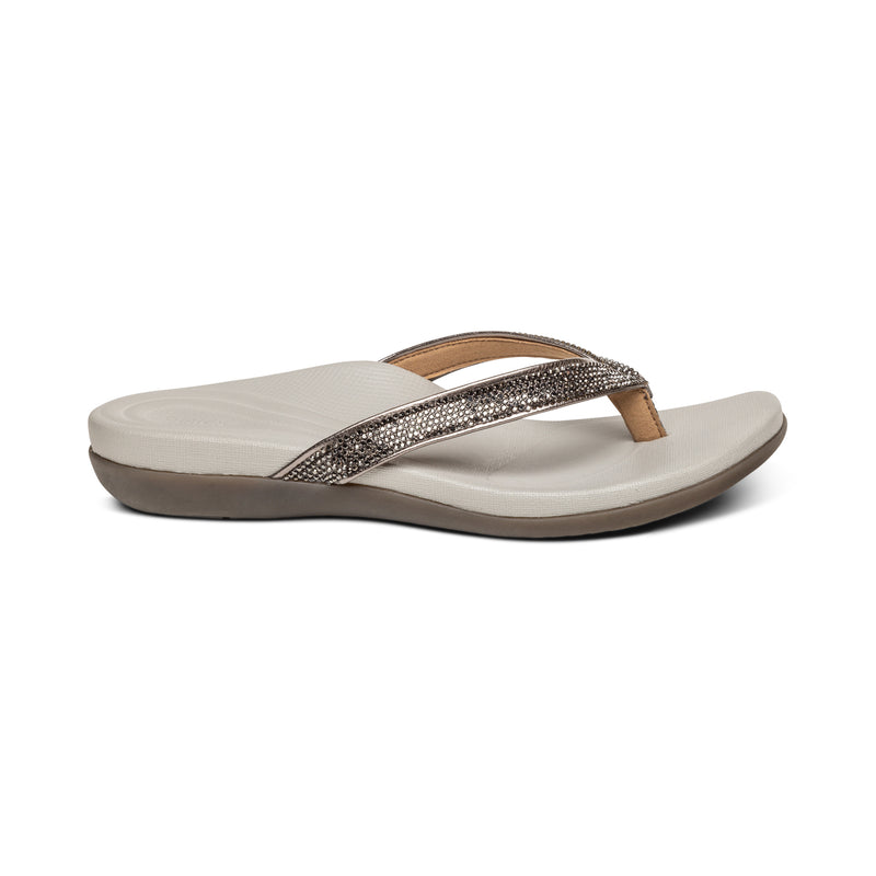Eve Sparkly Thong Sandal #color_pewter