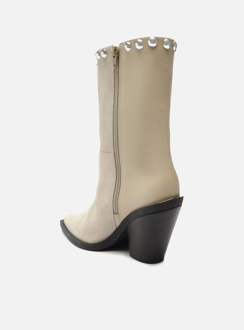 Everly Leather Block Boot Booties FALL 23