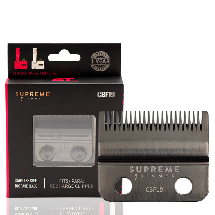 Supreme Trimmer Recharge Clipper Fade Blade CBF19 Replacement Blade Packaging