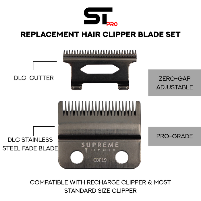 Supreme Trimmer Recharge Clipper Fade Blade CBF19 Replacement Blade Compatibility Guide