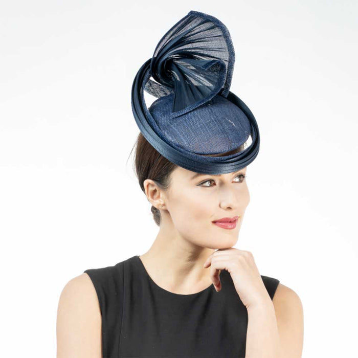 Fancy Sculptural Sinamay Fascinator Headpiece - KaKyCO Fascinator KaKyCO