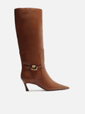 Farrah Low Stiletto Leather Boot Boots F/25