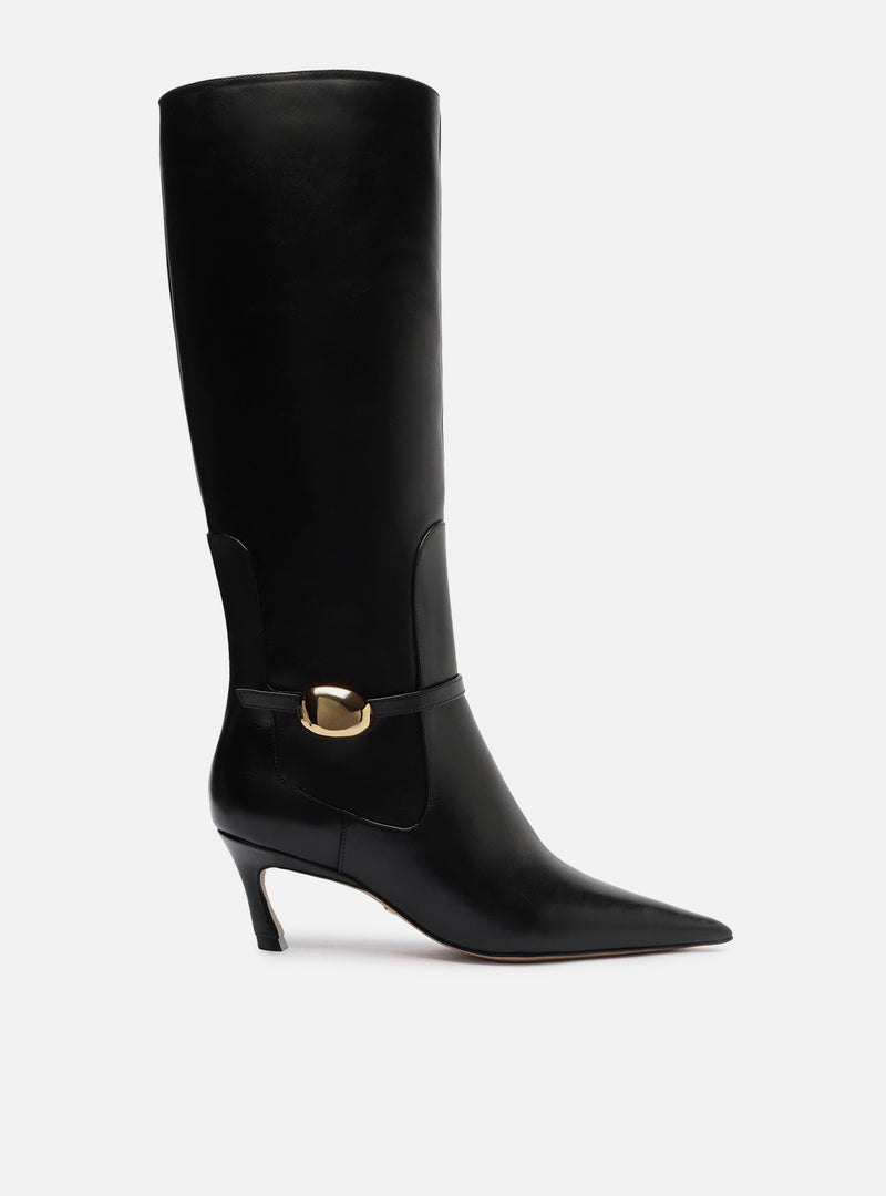 Farrah Low Stiletto Leather Boot Boots F/25