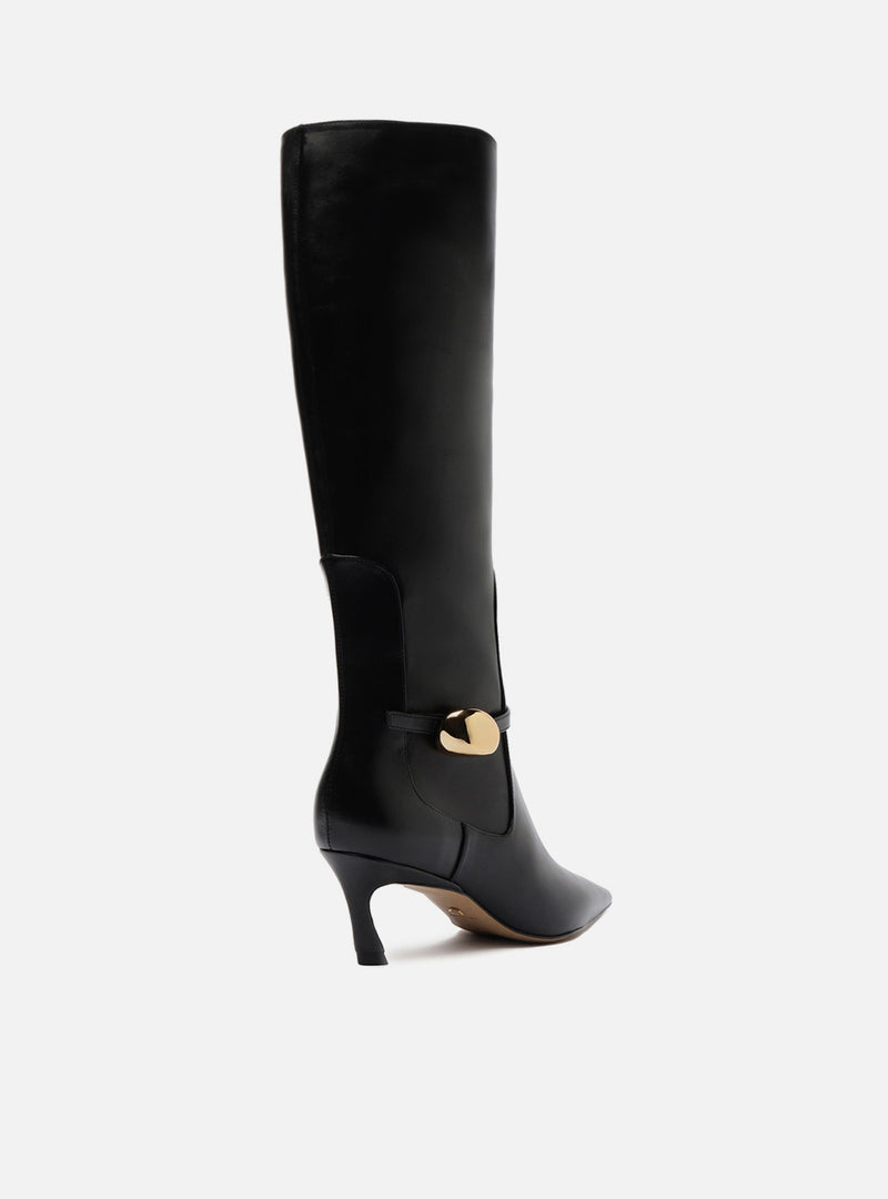 Farrah Low Stiletto Leather Boot Boots F/25