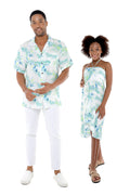 Father Daughter Kalani Set in Orchid Breeze White