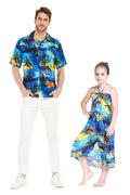 Father Daughter Kalani Set in Sunset Blue