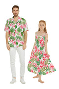 Father Daughter Leilani Set in Lotus Orchid White