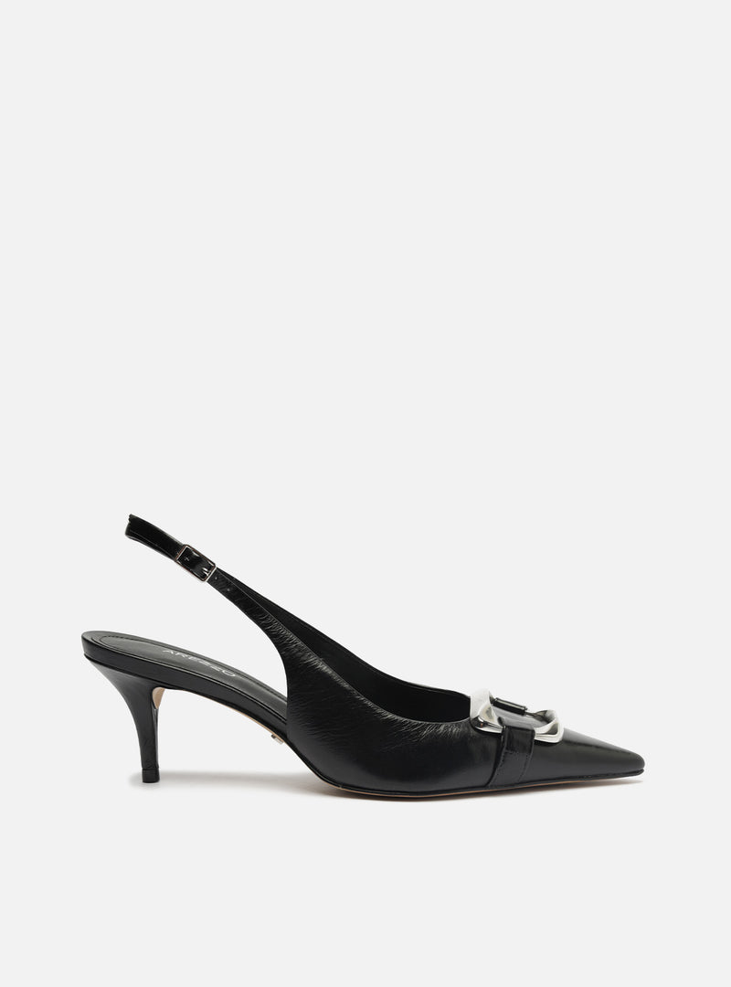Felicity Low Stiletto Leather Pump Pumps F/25