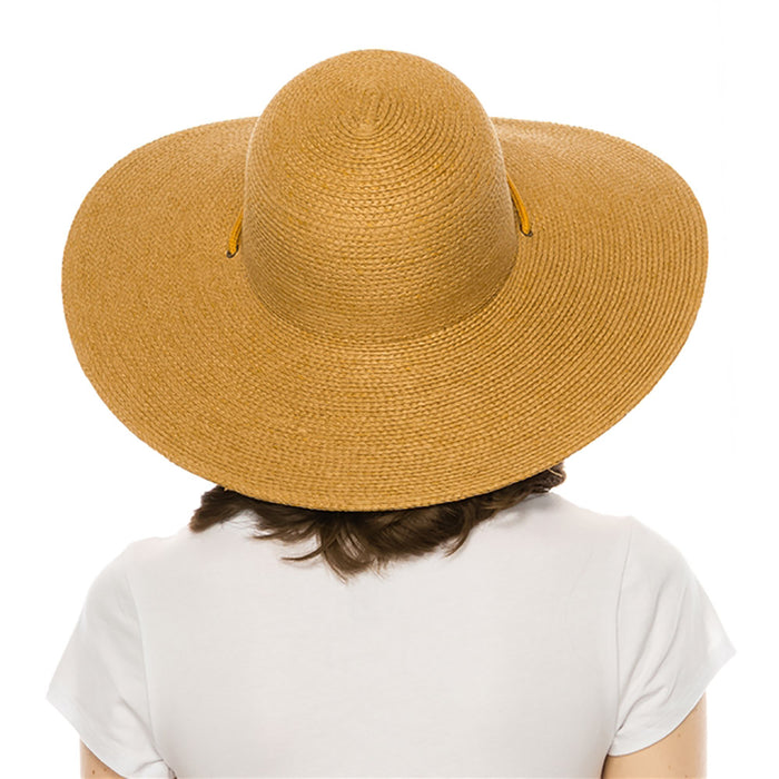 Fine Braid Straw Beach Hat, M/L size - Boardwalk Style Wide Brim Sun Hat Boardwalk Style Hats