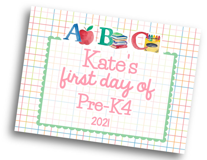 First/Last Day of School Sign - DIGITAL FILE