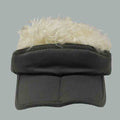 Flair Hair Foldable Sun Visor Cap with Removable Spiked Hair Cap Great hats by Karen Keith V8OLBL Olive / Blond