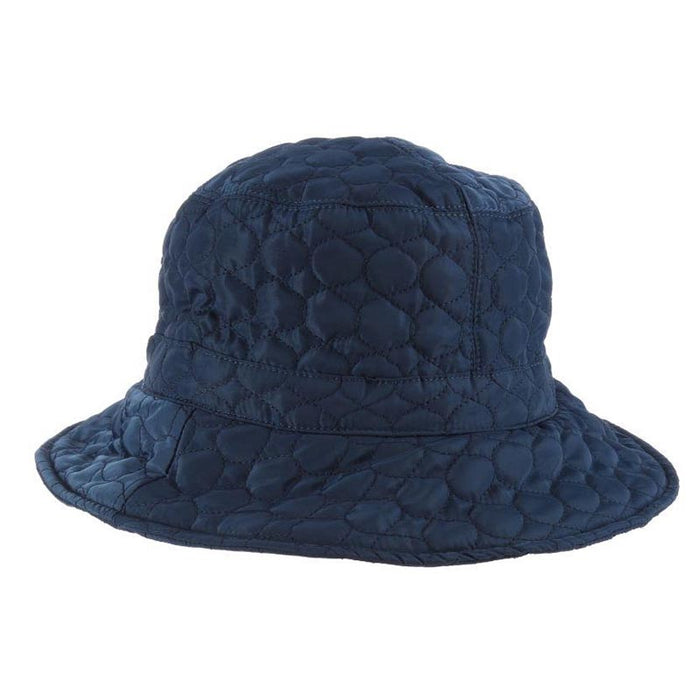 Fleece Lined Quilted Rain Hat - Scala Collezione Hats Bucket Hat Scala Hats