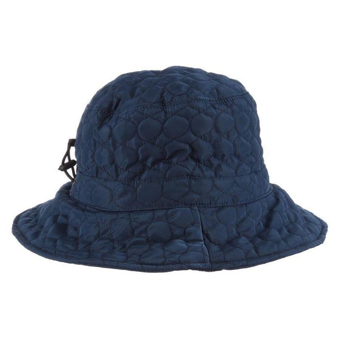 Fleece Lined Quilted Rain Hat - Scala Collezione Hats Bucket Hat Scala Hats