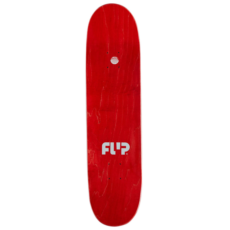 Flip Squared Logo Skateboard Deck - Red - 8.00"
