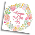 Floral Wreath Calling Card