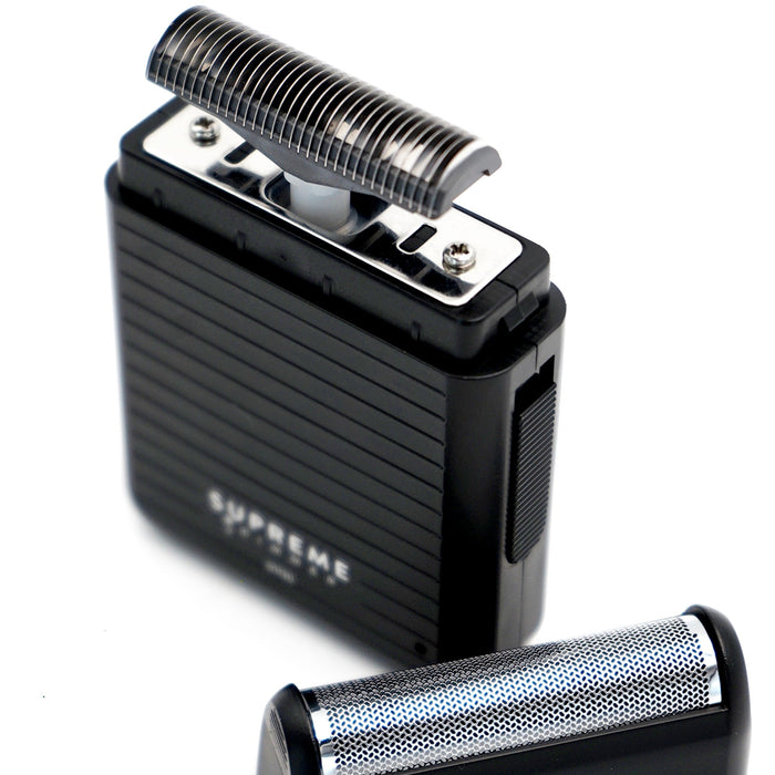 Supreme Trimmer SBR10 Replacement Foil and Cutter Installed on SOLO Lite Shaver