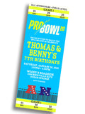Football Pro Bowl Birthday Invitation