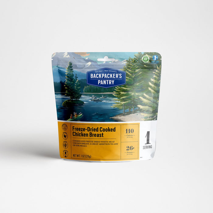 Freeze-Dried Cooked Chicken Breast: One Serving
