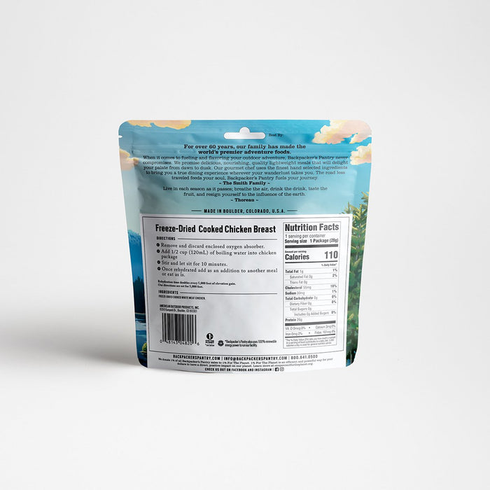 Freeze-Dried Cooked Chicken Breast: One Serving