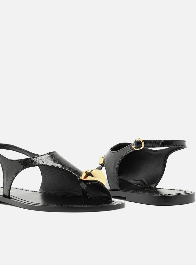Freya Leather Flat Sandal Flats F/25