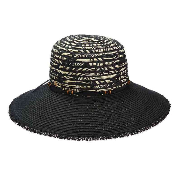 Fringe Edge Big Brim Sun Hat by Cappelli Straworld Wide Brim Hat Cappelli Straworld