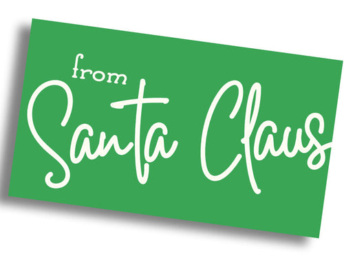 "From Santa" Gift Tag