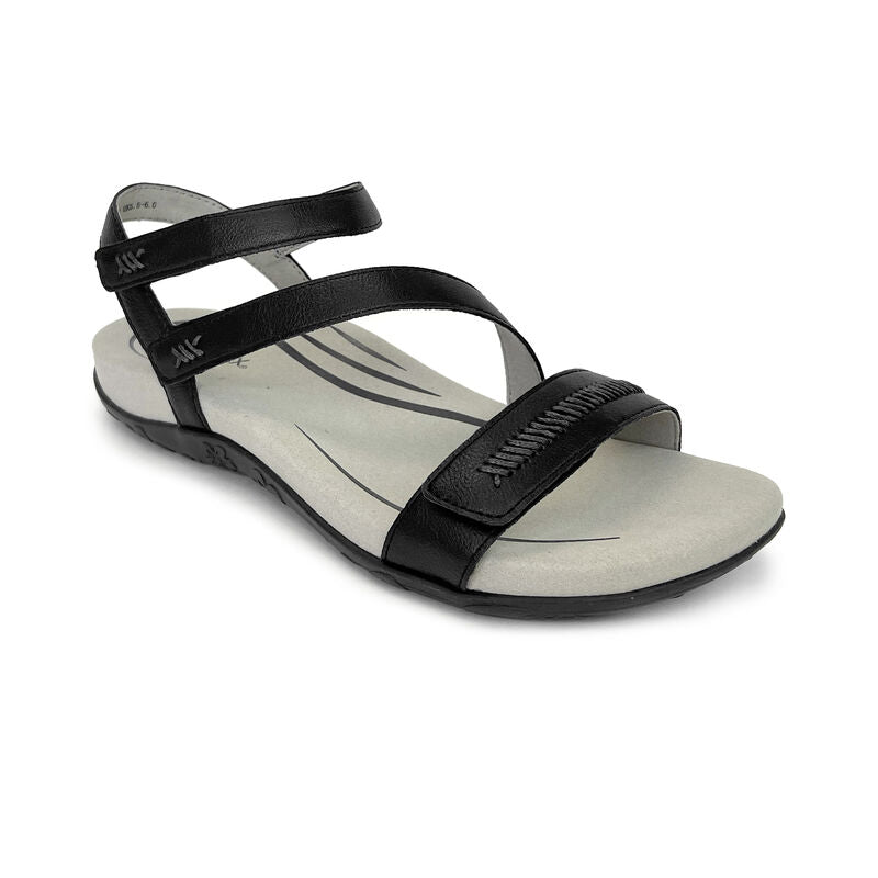 Gabby Adjustable Quarter Strap Sandal #color_black