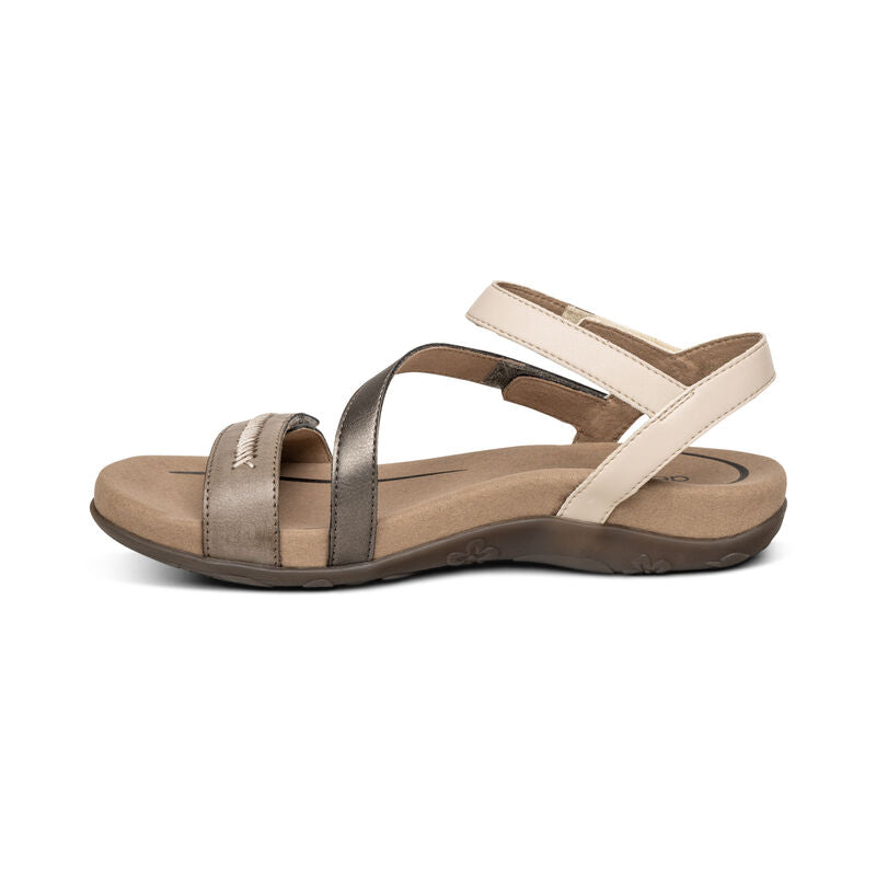 Gabby Adjustable Quarter Strap Sandal #color_stone-multi