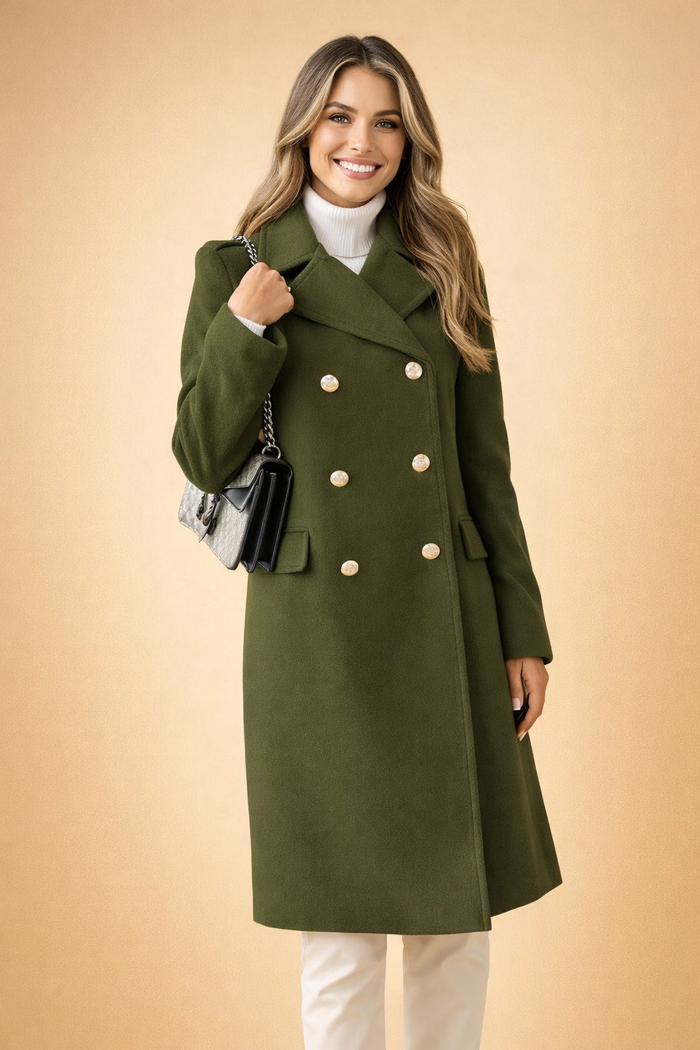 Gabriela | Double-breasted coat with large buttons