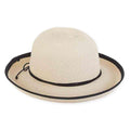 Ginger Fine Braid Up Turned Brim Hat - Sun 'N' Sand Hats Kettle Brim Hat Sun N Sand Hats HH2051A nt Natural Large (59 cm)