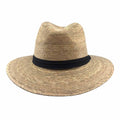 Glazed Palm Leaf Safari Hat with Cotton Band - SetarTrading Hats Safari Hat SetarTrading Hats  Natural Palm Medium ( 57 cm)