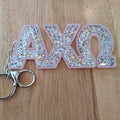 Glitter Keychain - Alpha Chi Omega