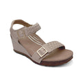 Grace Adjustable Woven Wedge #color_bone