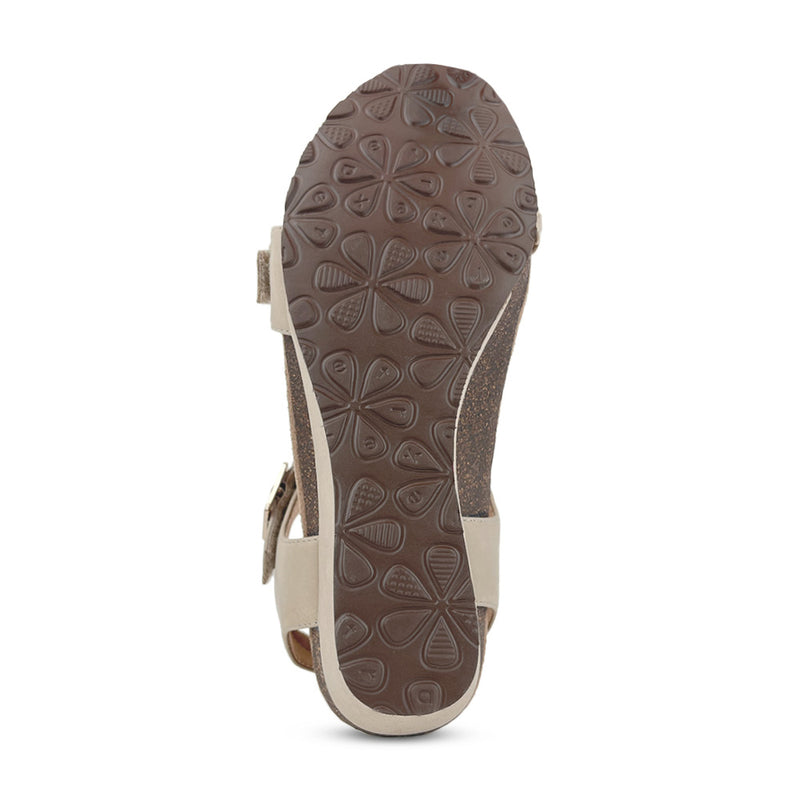 Grace Adjustable Woven Wedge #color_bone
